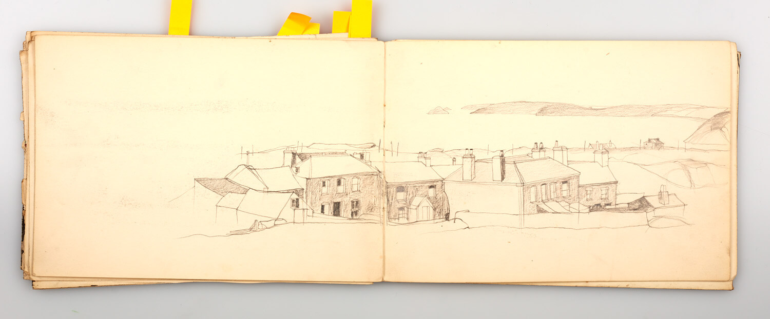 JB294 - Cornish Sketch Book 1948_49 - 1949 - 17.5 x 51 cm - Pencil